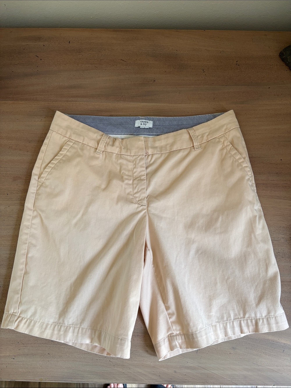 Crown & Ivy  Caroline Cotton Bermuda Shorts Size 8